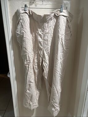 Croft & Barrow Women’s Cream Crop Pants 2X NWT